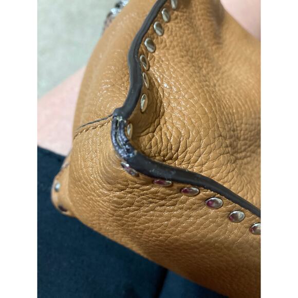 MICHAEL KORS, SMALL BROWN LEATHER CROSSBODY BAG (ASIS) - Picture 16 of 16